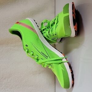 Men's Brooks Draft XC Running Shoes, Green/Red, Size 11, NWOB, Missing Spikes